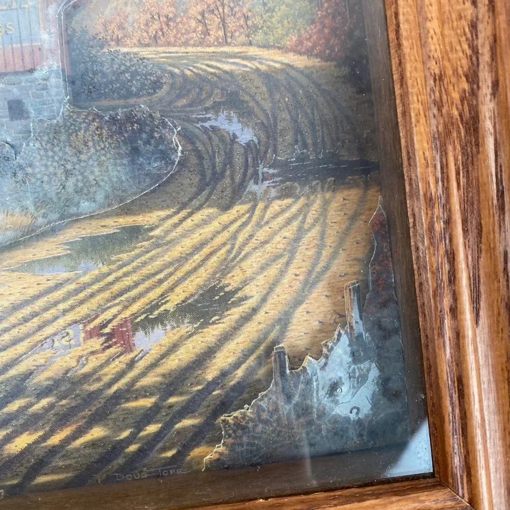 Vintage Doug Tope 3D Relief Shadow Box Syrup of Figs Framed 12